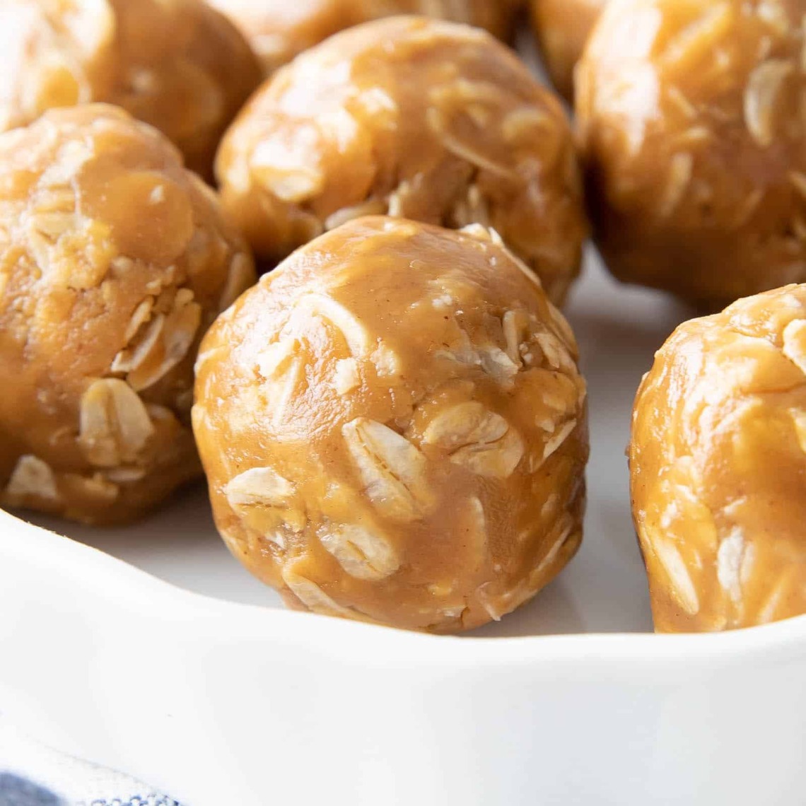 Peanut Butter Oat Ball with peanut butter, oats, and banana